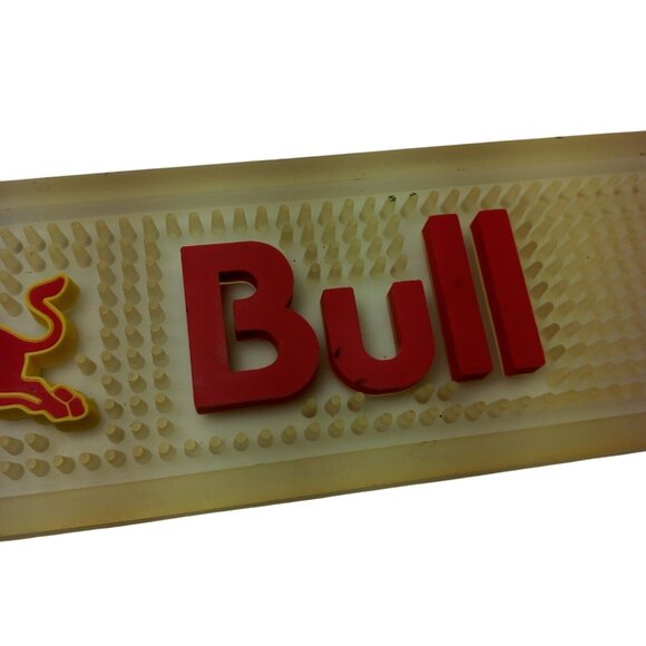 Red Bull Energy Drink Bar Rail Spill Mat Rubber Mixed Drink Barware Mancave - Picture 7 of 11